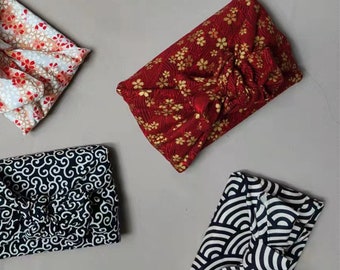 Furoshiki Baumwolle bedrucktes traditionelles japanisches Muster, Geschenkpapier, japanische Verpackung