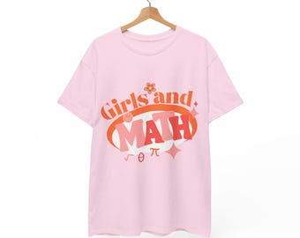 Mädchen und Mathe-Shirt Retro STEM Grafik-T-Shirt Mathe-Lehrer-Kleidung