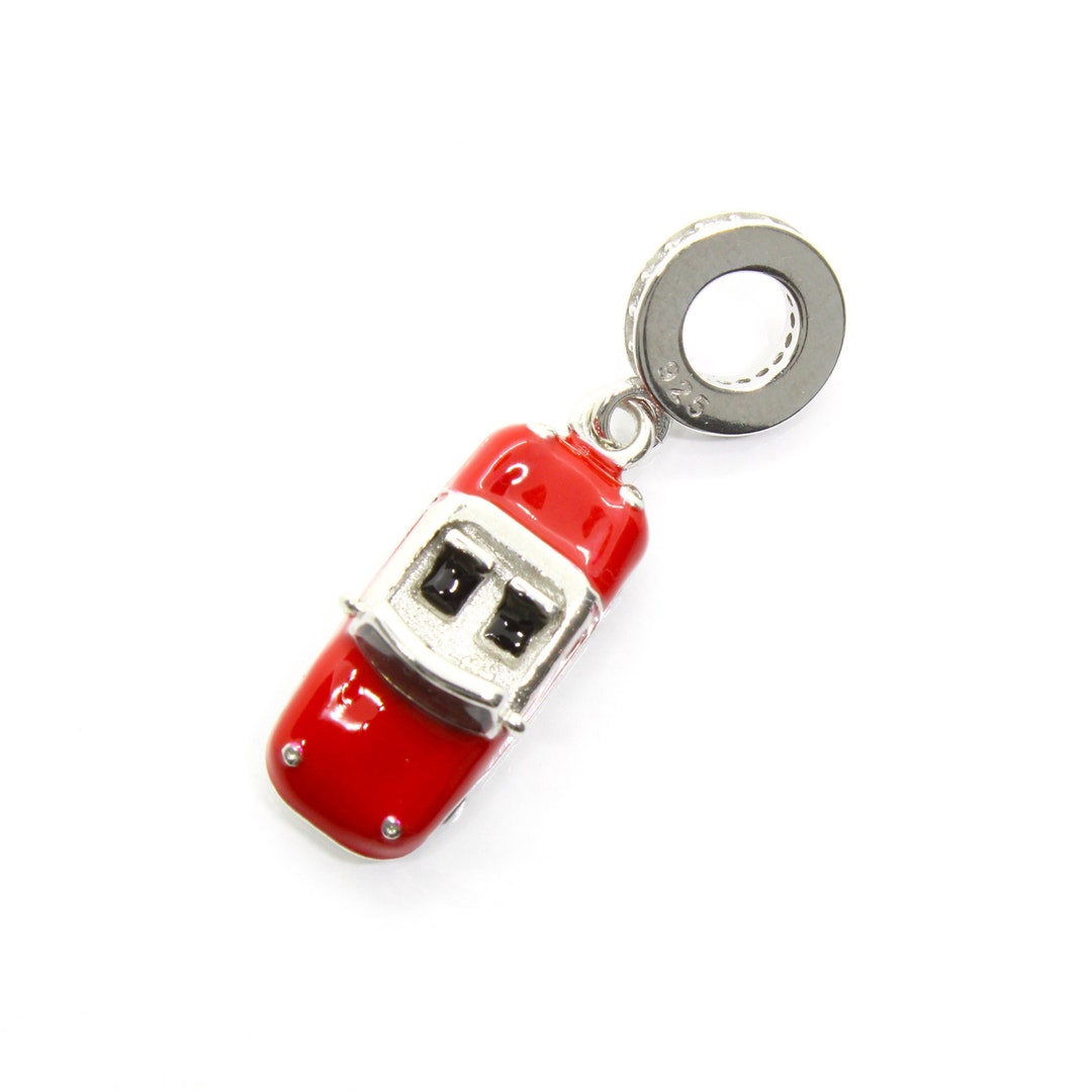 New Sterling Silver Red Sports Car Charm for Pandora Bracelet Etsy