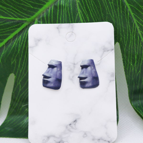 Giga Chad statue easter Emoji Iphone earrings