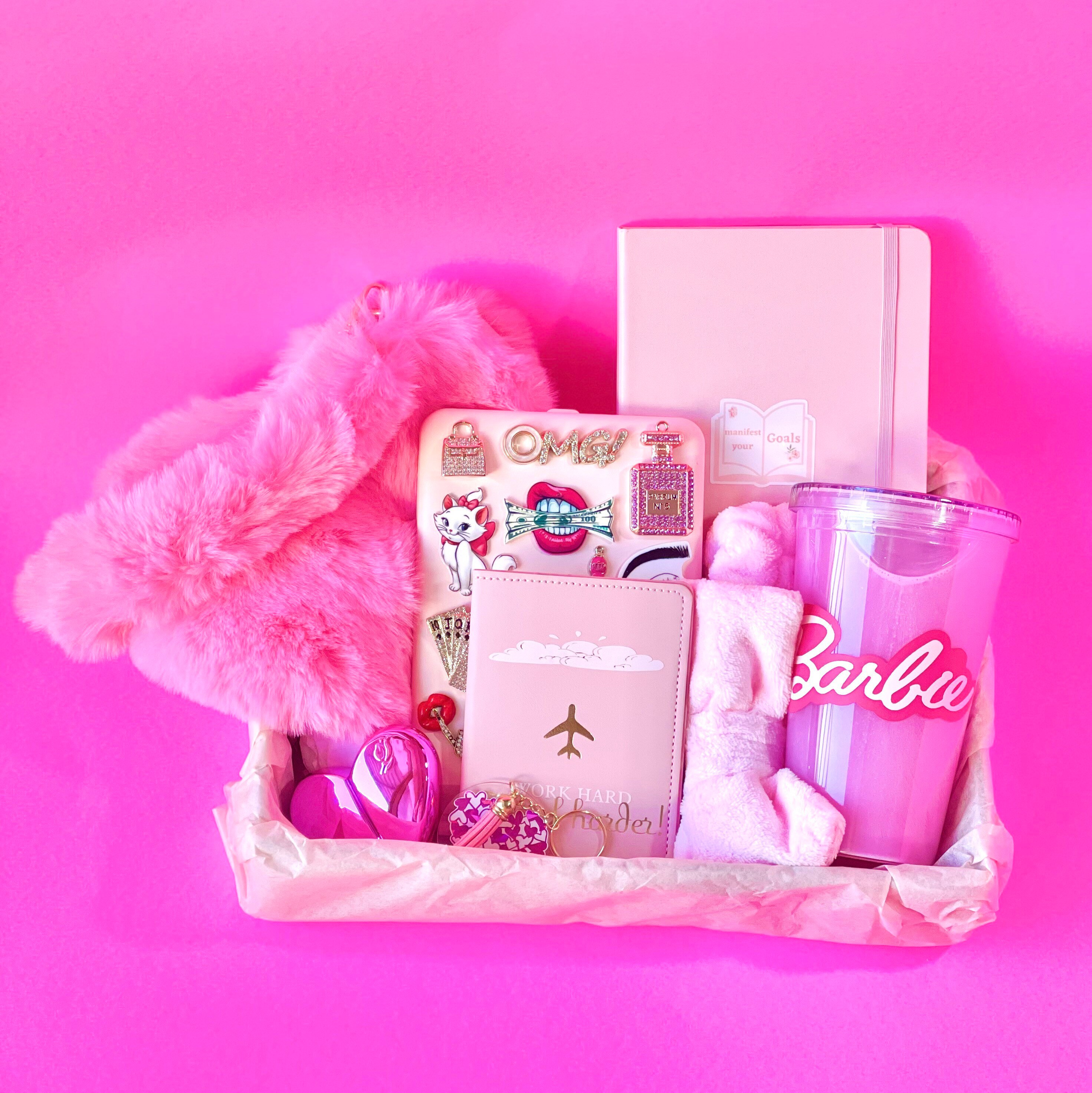 Rosa Geschenkset, Valentinstag Geschenk, rosa Geschenke für Frauen