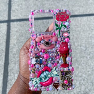 Bling Phone Case, iPhone 13 Pro Case, iPhone Bling Case, Designer