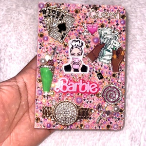 Cubierta de pasaporte rosa, cubierta de pasaporte brillante, cartera de pasaporte rosa, cubierta de pasaporte rosa para mujer, soporte de cubierta de pasaporte, estuche de pasaporte rosa