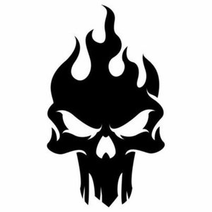 Flame Skull svg
