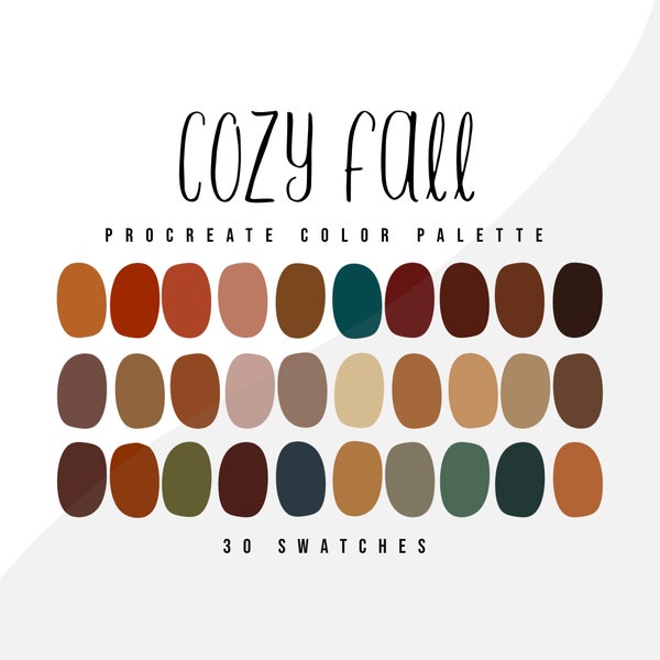 Cozy Fall Procreate Color Palette