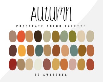 Soft Autumn Procreate Color Palette - Etsy