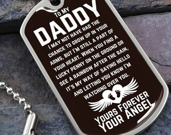 Miscarriage Gift, Miscarriage Keepsake for Dad, Miscarriage Pendant for Husband, 6 weeks Miscarriage, Stillbirth, baby loss, infant loss
