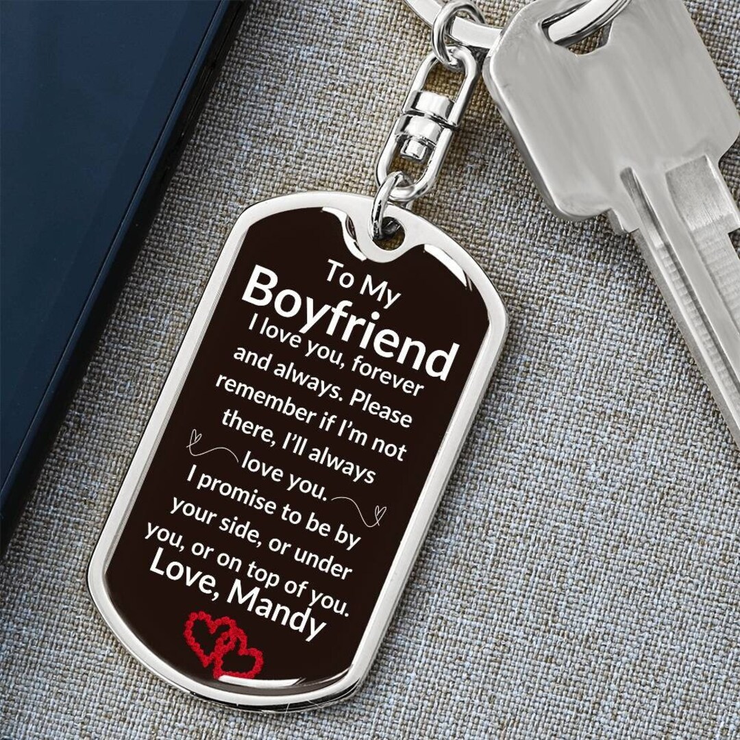 To My Boyfriend Keychain Gift From Wife, Valentines Gift to Husband