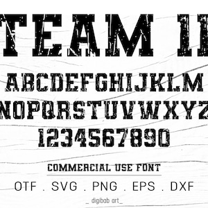 グランジ フォント SVG、OTF、ディストレスト フォント、グランジ バーシティ フォント、png、eps、dxf、スポーツ フォント、ディストレスト アルファベット、グランジ モノグラム フォント