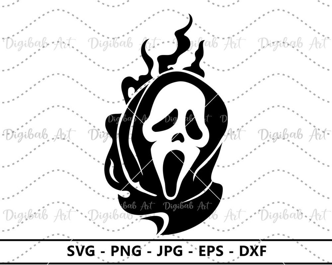 Scream SVG, PNG, Layered SVG File, Vinyl Sublimation, Ghost Face, Ghost