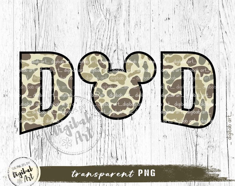 Dad Mouse PNG, Dad Camo