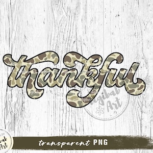 Thankful Camo PNG, Old School Camo