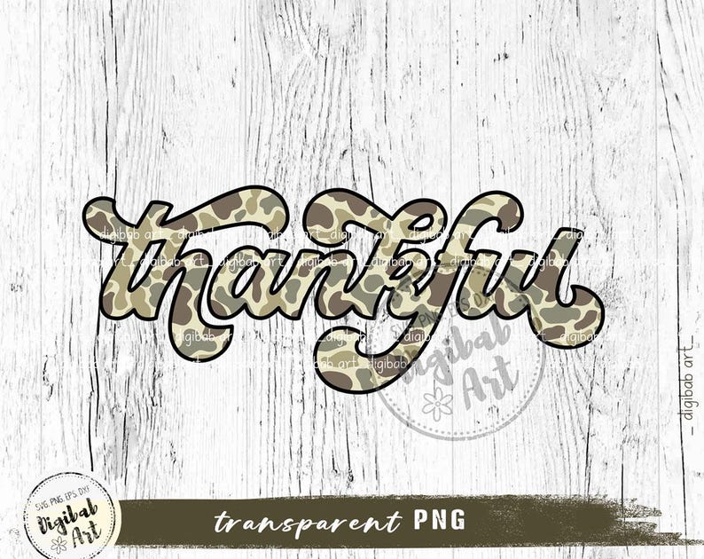 Thankful Camo PNG, Old School Camo