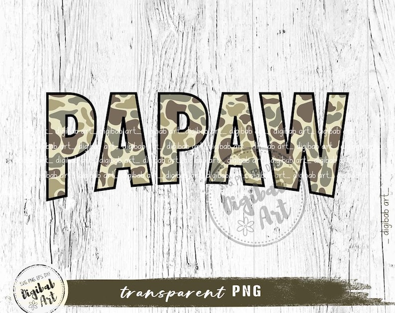 Papaw Camo PNG, old school camo