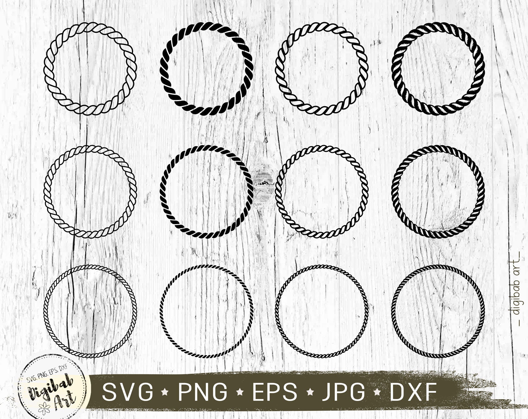 Thick Layered Circle Frame SVG Circle Frame SVG Frame Svg Digital