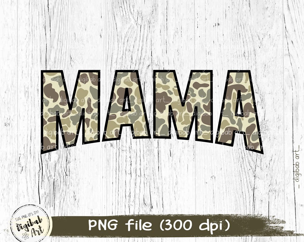 Mama PNG, Old School Camo, Digital download, Drake Camo, Sublimation Design, for t-shirt