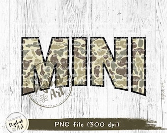 Mini estampado de camuflaje estilo retro en formato PNG, diseño para sublimación (descarga digital).