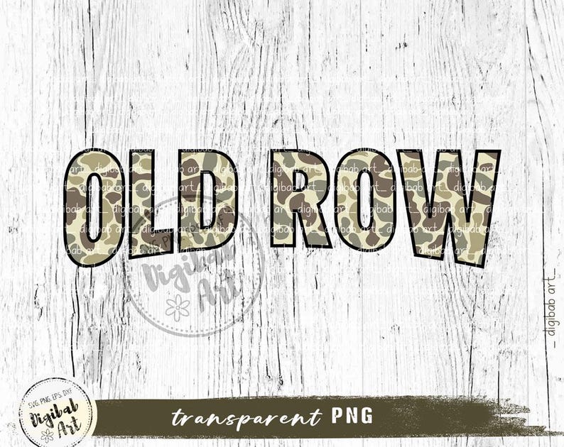 Old Row Camo PNG, duck camo