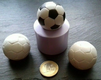 Silikonform Mould Mold Ball Fussball / Schokolade Fondant Marzipan Eis  / Seifenform Kerzenform DIY