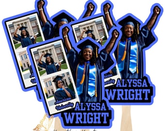 Custom Graduation Fan – Personalized Grad Photo Hand Fan