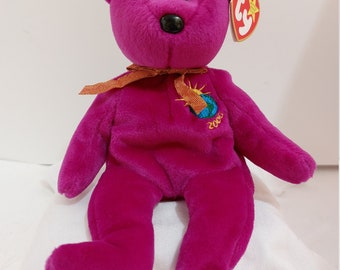 TY Original Beanie Baby 2000 Y2k Millennium Bear 1999 for sale online