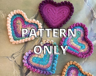 PATTERN ONLY: Crochet Heart Trinket Dish