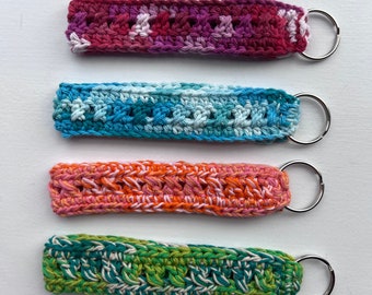 Crochet CrissCross Keychain Wristlet