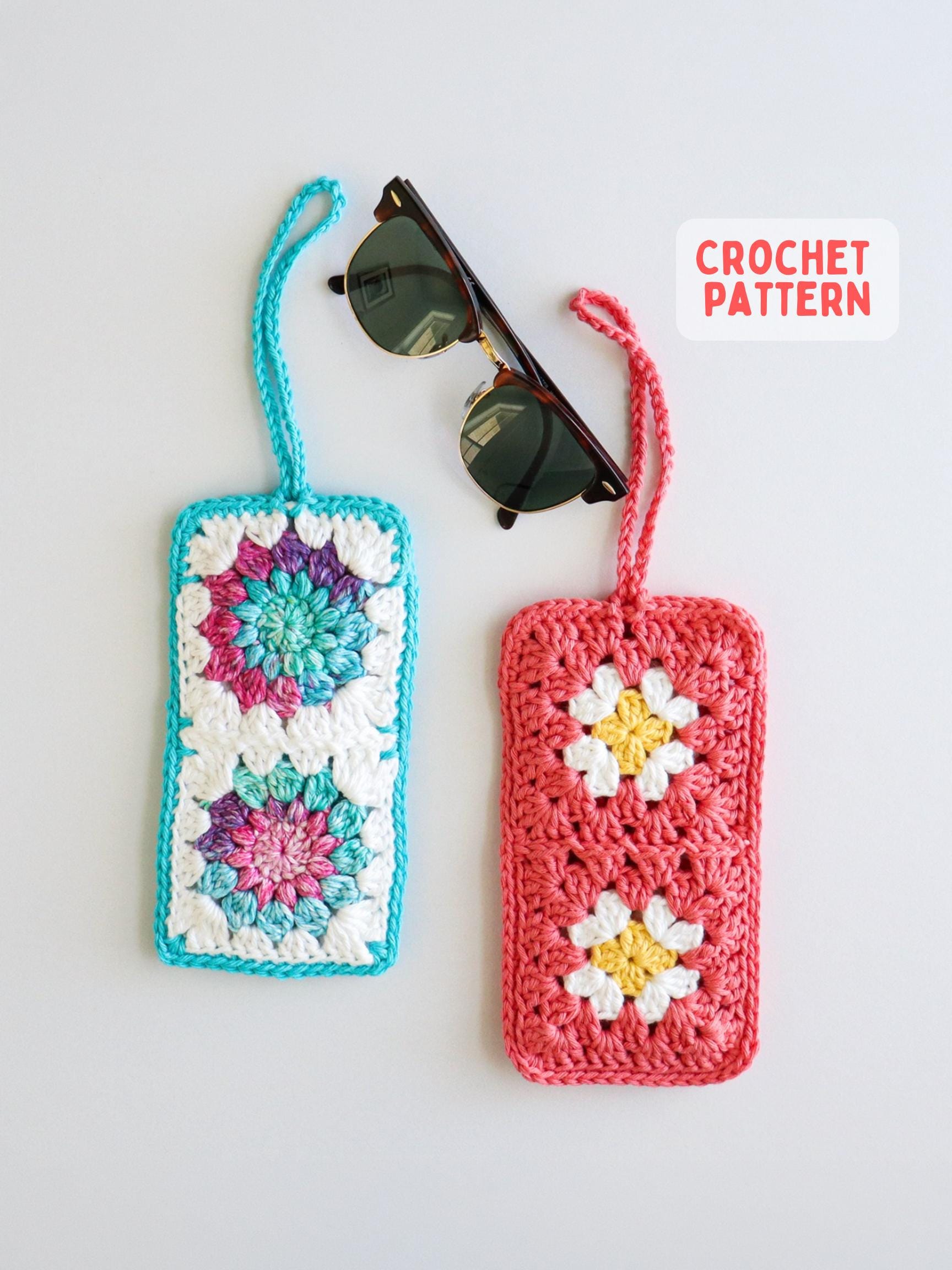 38 Sunburst Crochet Patterns for Blankets, Bags, Tops, and Home Decor 20 Crochet Granny Square Sunglasses Case Pattern: Traditional