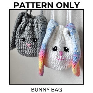 Patrón de crochet para bolso de conejito: Bolso de Pascua (Descarga PDF)