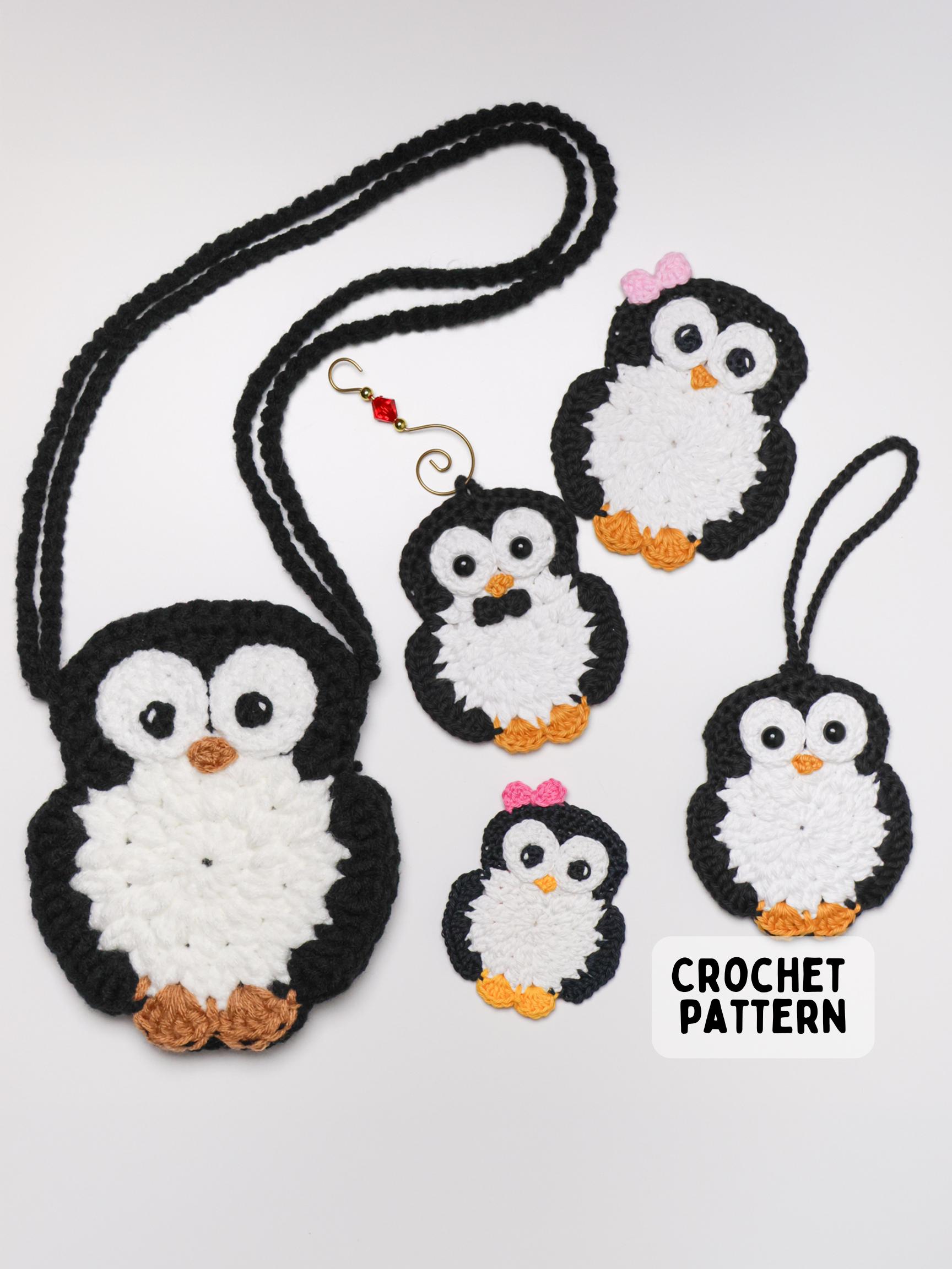 39 Crochet Penguin Patterns, Amigurumi, Blankets, and Keychains 12 Crochet Penguin Pattern Collection: Applique