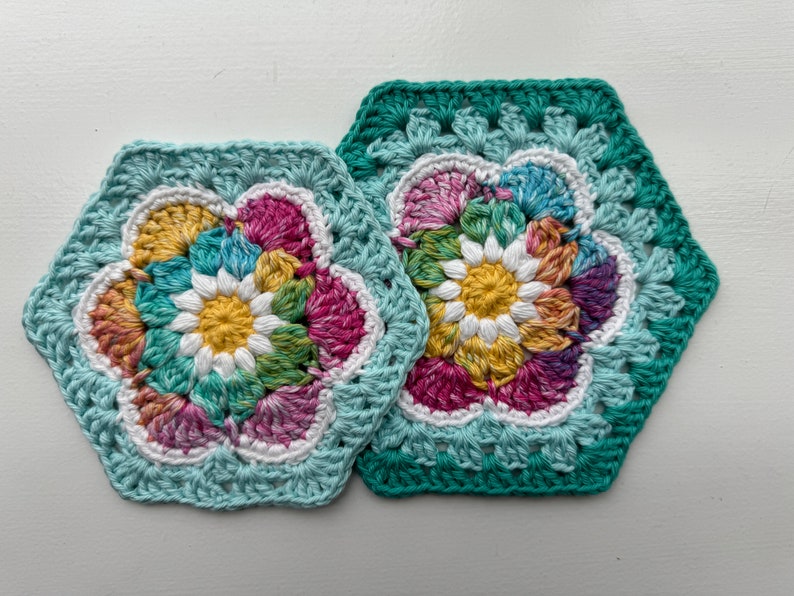 PATTERN ONLY: Bloom Burst Pattern Collection / Crochet Hexagon / Flower Bag / Purse / Flower Motif image 3