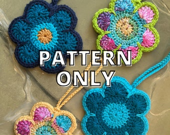 PATTERN ONLY: Crochet Flower Bag / Small Pouch / Coaster