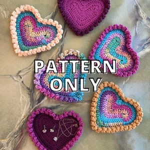 PATTERN ONLY: Crochet Heart Trinket Dish