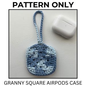 Granny Square AirPods Case Crochet Pattern / Bag Charm / Earbuds Case