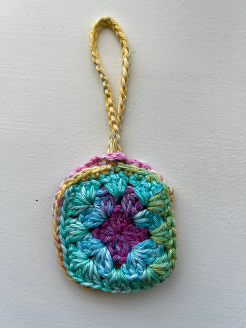 PATTERN ONLY: Crochet Granny Square AirPod Case Beginner-friendly image 5