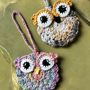 Crochet Bag Charms Pattern Bundle: Owl, Turtle, Star, Flower (PDF Pattern) image 7