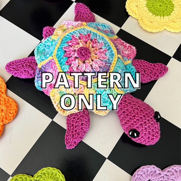 PATTERN ONLY: Crochet Honu Sea Turtle / Stuffed Plushie Toy / Crochet Turtle Pattern