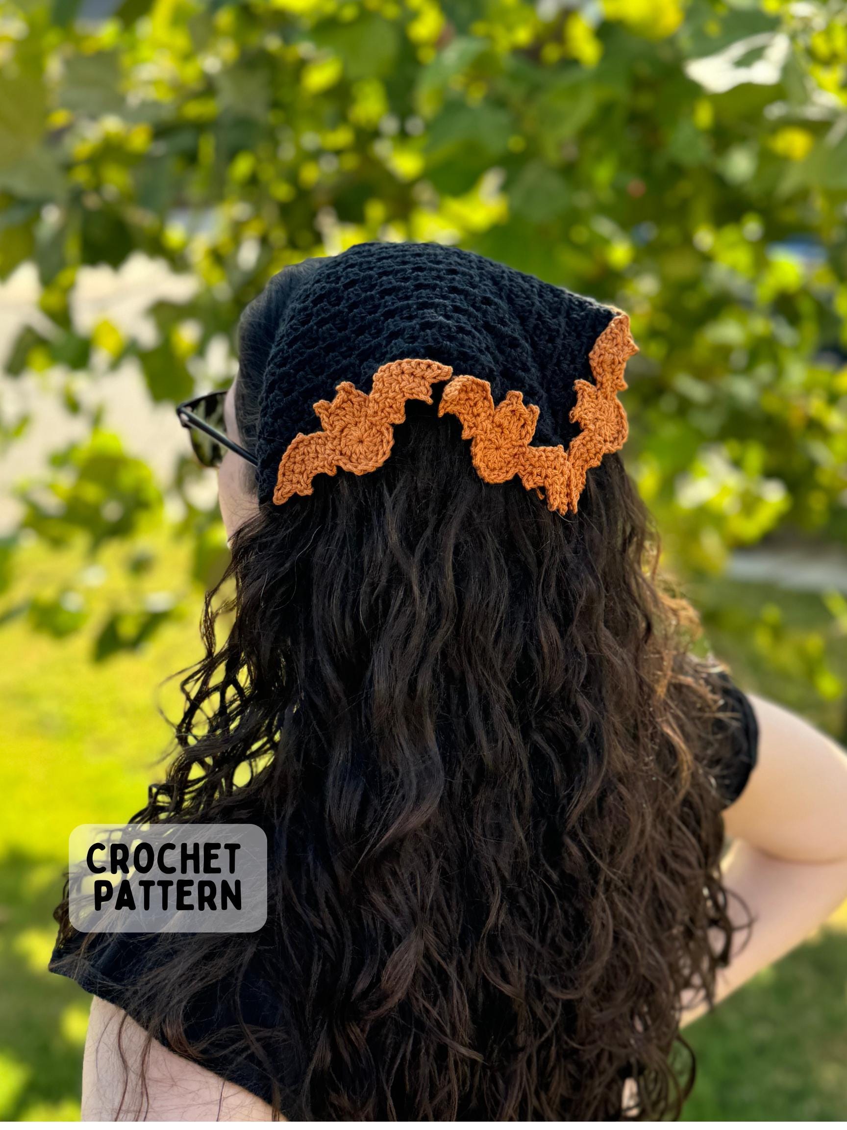 39 Bat Crochet Patterns for Halloween Decor, Gifts, and Spooky-Cute Amigurumi 10 Bat Bandana Crochet Pattern with Video Support