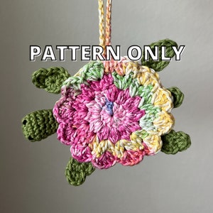 PATTERN ONLY: Crochet Mini Turtle Bag / Small Pouch / Bag Charm / Car Hanging