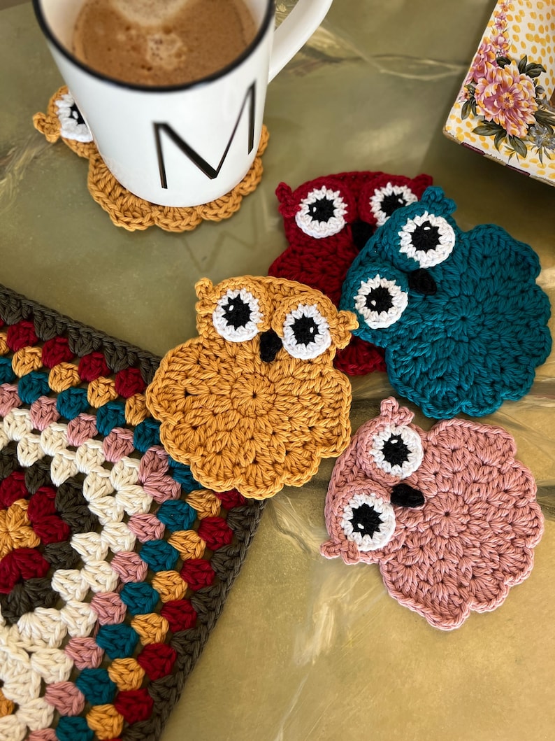 Crochet Owl Pattern Collection: Applique and Purse Patterns (PDF Pattern) image 5
