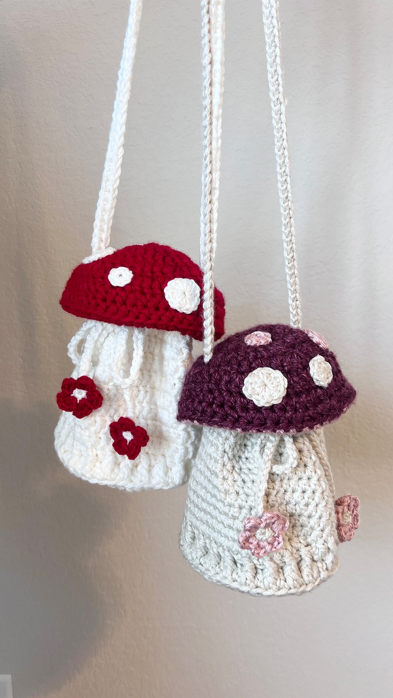 PATTERN ONLY: Crochet Mushroom Bag image 2