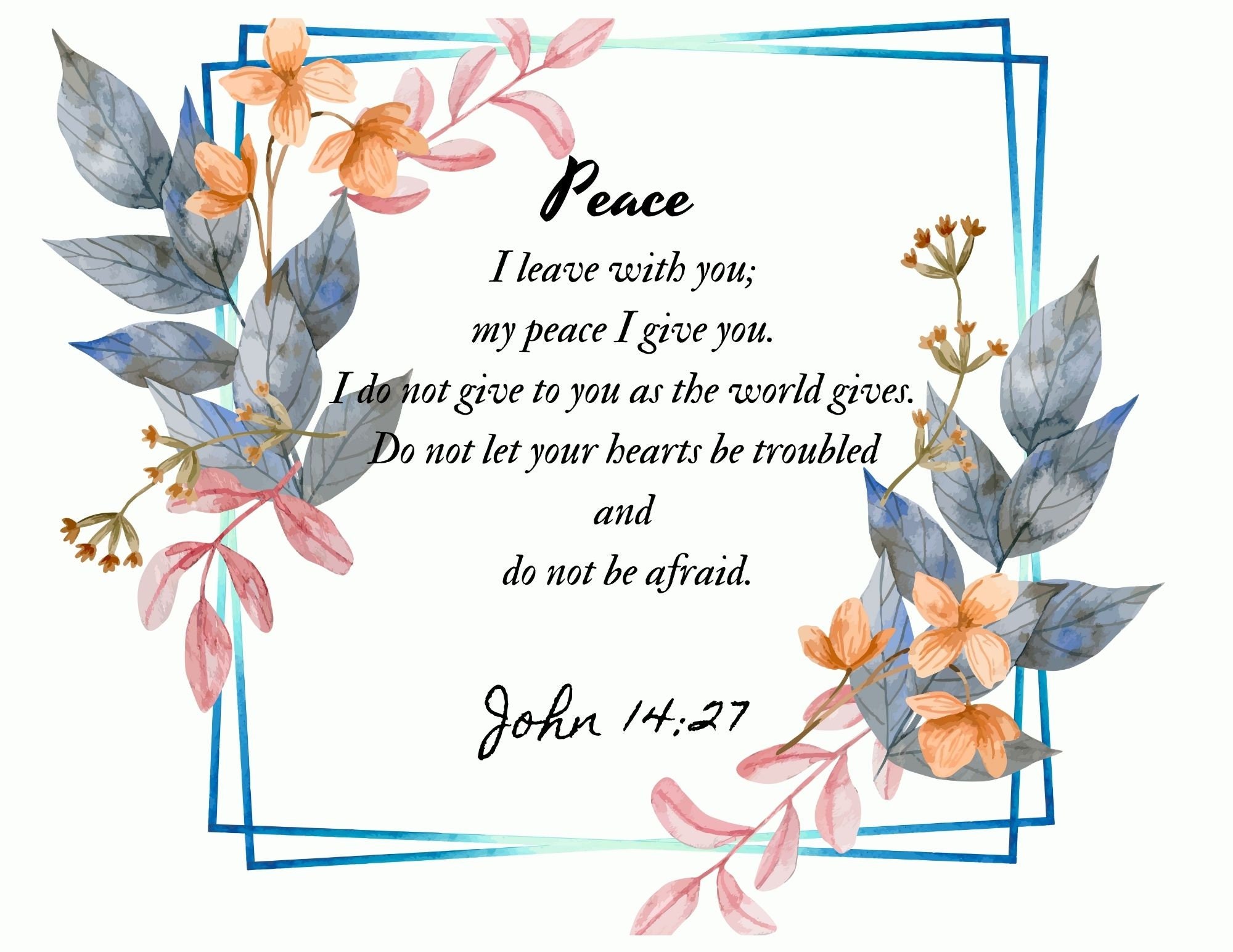 Printable Scripture Cards Set of 8 Instant Digital - Etsy