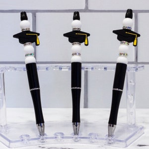 Graduation Cap Beaded Pen Gift for High School Graduate Gift for College Graduate Cute Refillable Pen