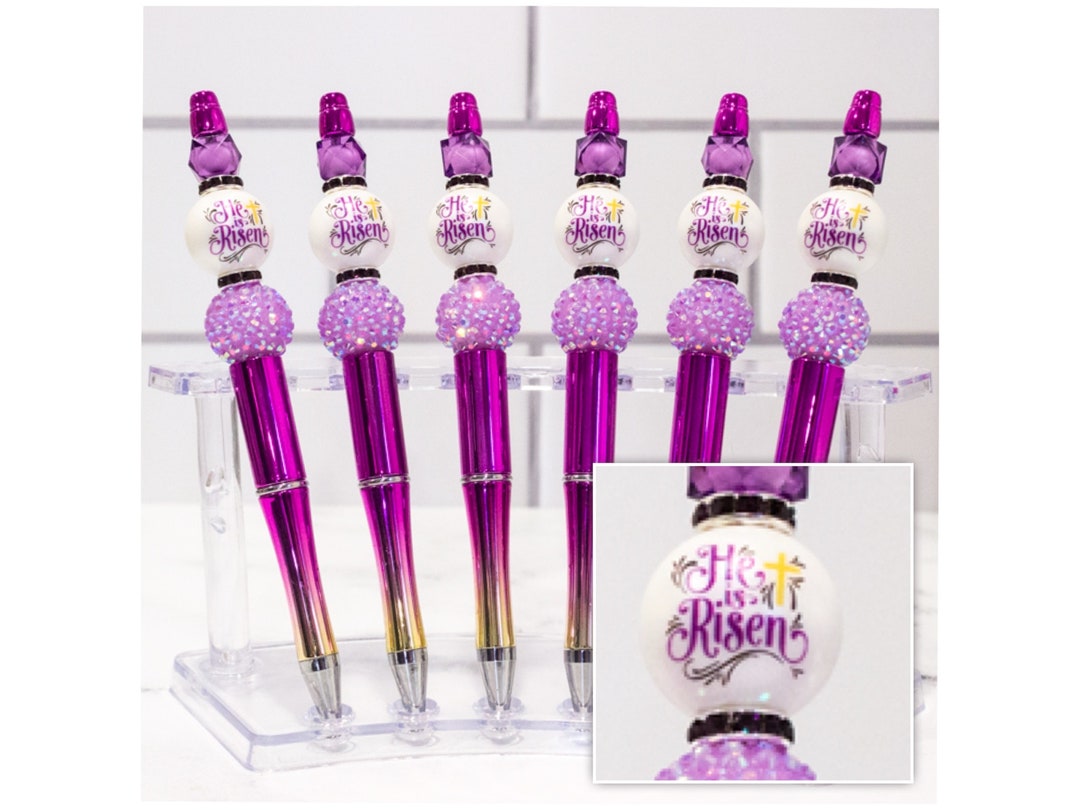 He is Risen Beaded Pen Refillable Novelty Pen - Etsy