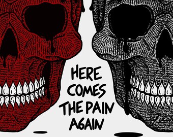 Dark Skull Drawing - Etsy