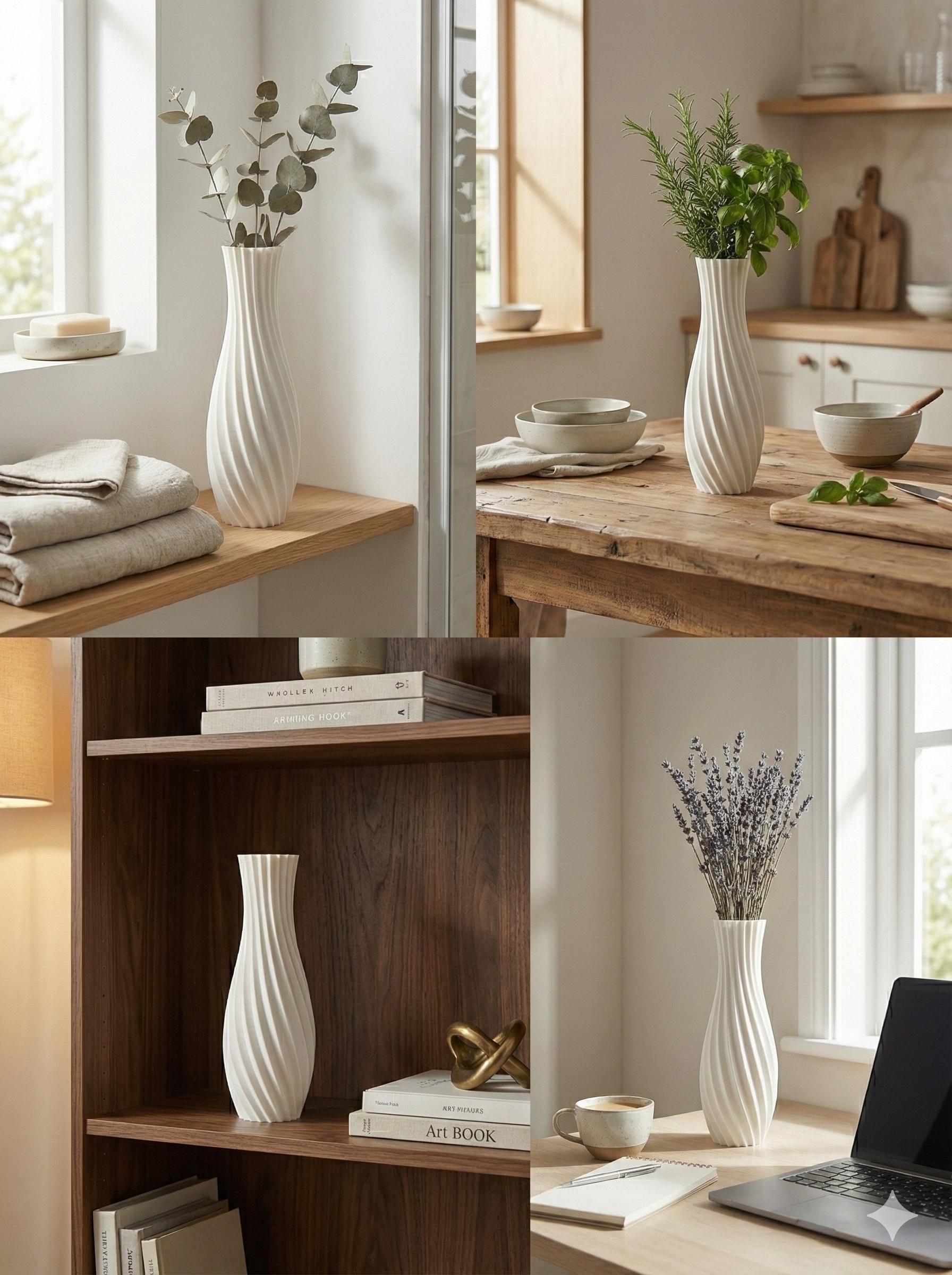 Modern Vase in Scandinavian Style – Minimalist Home Decor (145 / 200 Mm ...