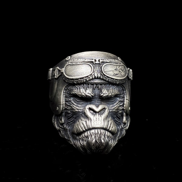 Biker Ring - Etsy