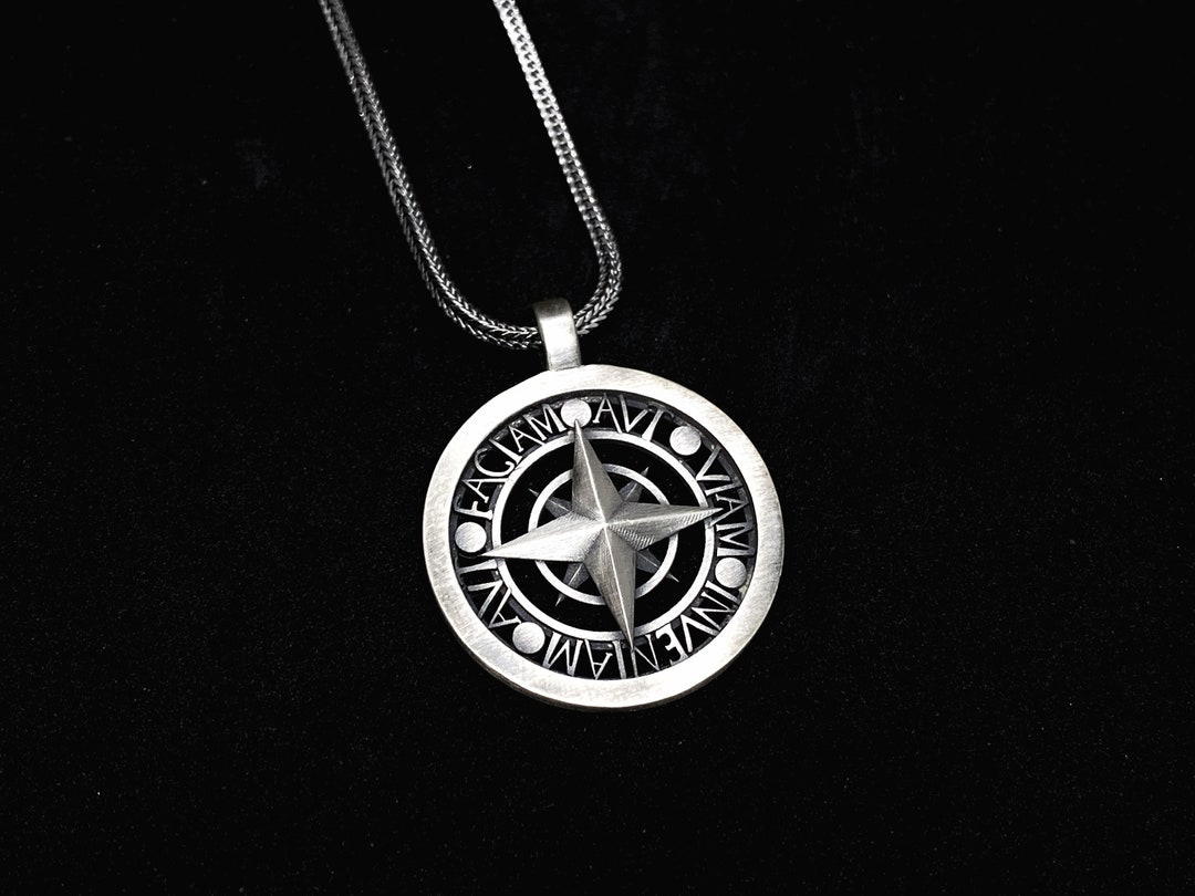 Compass Necklace Aut Viam Inveniam Aut Faciam Latin Motto - Etsy