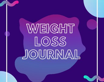 Weight Loss Journal, Weight Loss Motivation, Weight loss tracker, Wellness Tracker and Journal Fitness,Weight loss planner weight loss chart