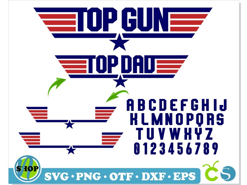 Top Gun Logo DIY Personalize | Top Gun font svg, Top Gun Font otf, Top Gun Logo Emblem svg, Top Gun shirt SVG, Top Gun Bundle, Top Gun Svg 